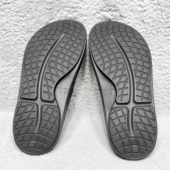OOFOS OOriginal Mens Size 10 Flip Flop Thong Sandals Black - Picture 8 of 9